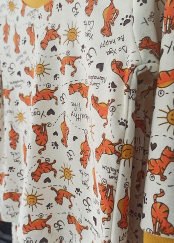 Renkli Baskılı Hamile ve Emzirme Pijama Takımı - Görsel 5