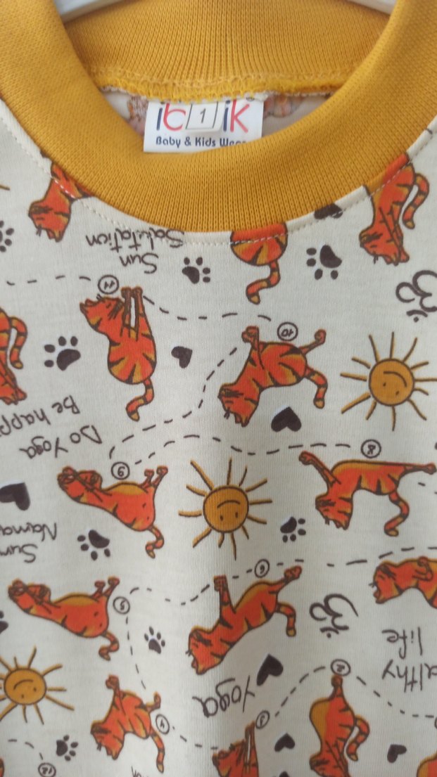 Renkli Baskılı Hamile ve Emzirme Pijama Takımı - Görsel 2