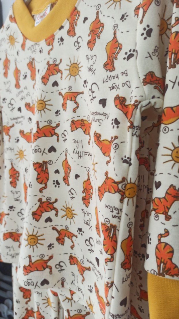 Renkli Baskılı Hamile ve Emzirme Pijama Takımı - Görsel 5