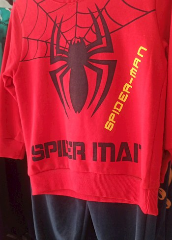 Örümcek Adam Baskılı Erkek Çocuk Eşofman Takımı - Görsel 3