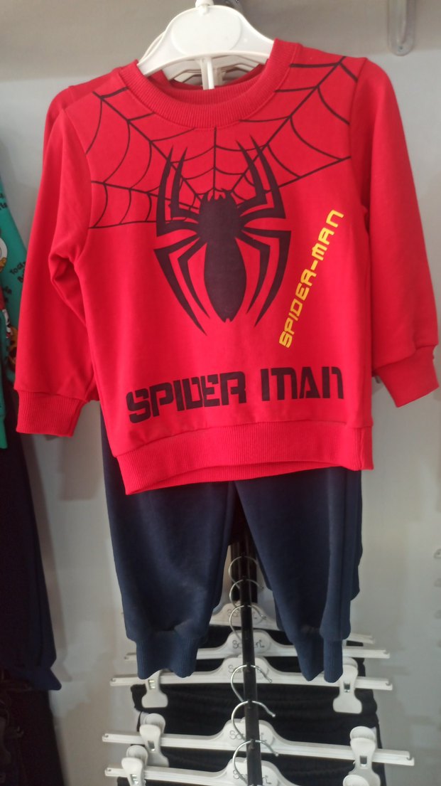 Örümcek Adam Baskılı Erkek Çocuk Eşofman Takımı - Görsel 4