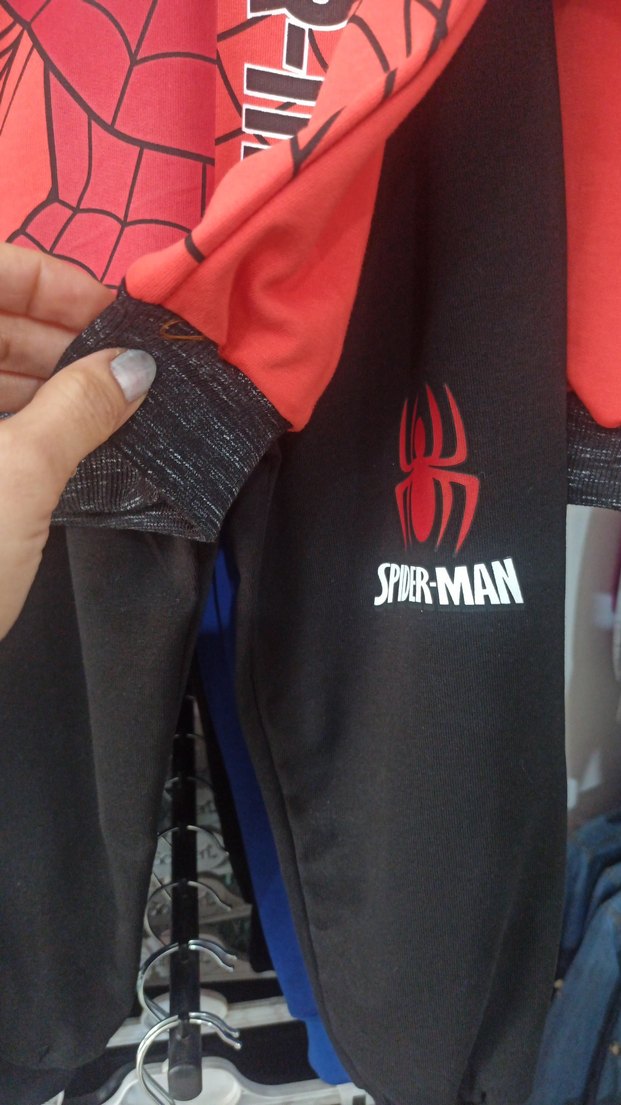 Erkek Çocuk Spider-Man Baskılı Sweatshirt ve Eşofman - Görsel 2