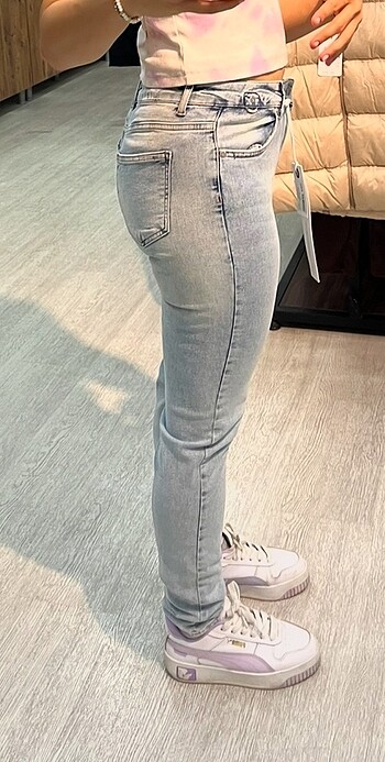 Buz mavisi kot jeans pantolon