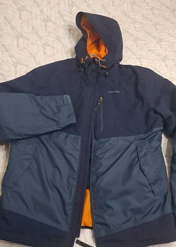 Decathlon Lacivert Kapusonlu Kar Montu