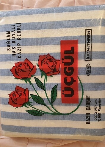 Çizgili çarşaf Vintage - Görsel 7