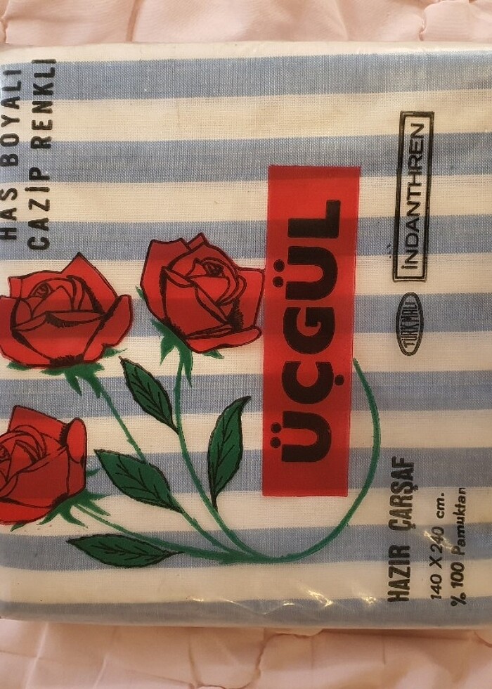 Çizgili çarşaf Vintage - Görsel 3