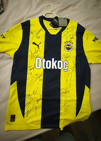 Fenerium Fenerbahce Sari Lacivert İmzali Forma