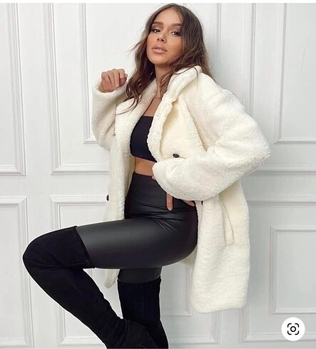 Zara Peluş mont kaban