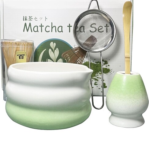 matcha seti yurtdisindan alindi