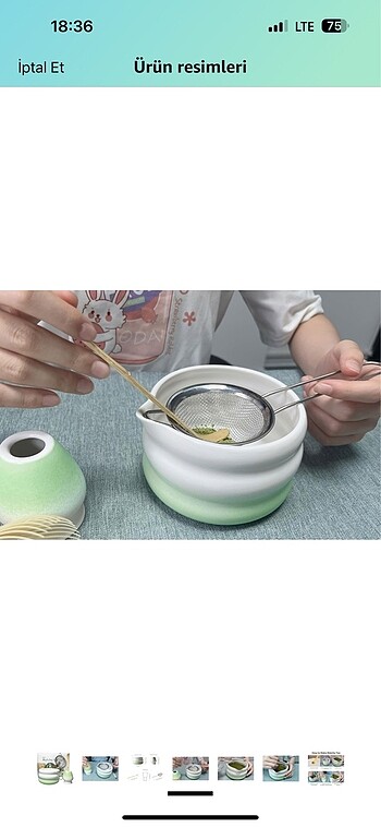  Beden yeşil Renk matcha seti yurtdisindan alindi