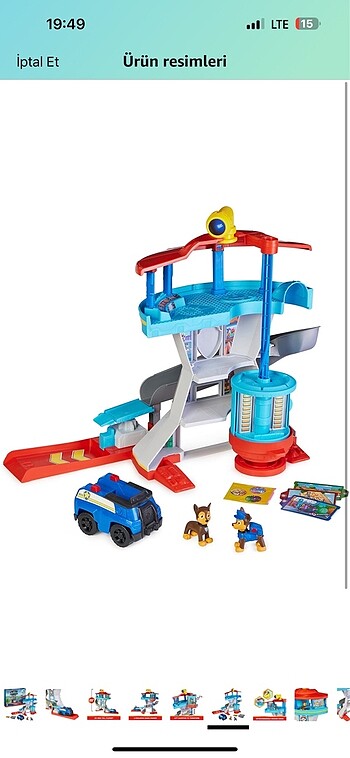 Beden Renk paw patrol macera kulesi