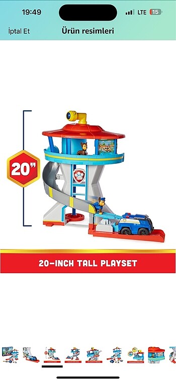 Beden paw patrol macera kulesi