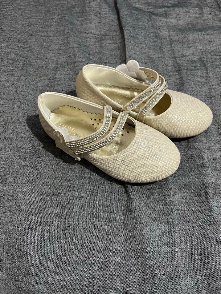 Kız Çocuk ekru krem 23 numara Tokalı Babet - Görsel 2