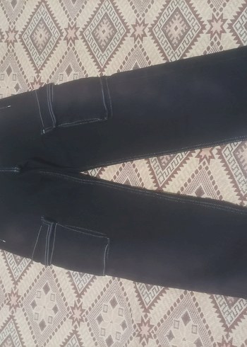 Bershka Siyah Kargo Pantolon