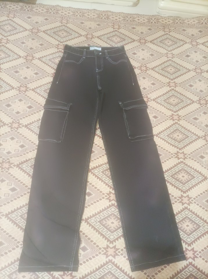 Siyah kargo Pantolon — görsel 3/4