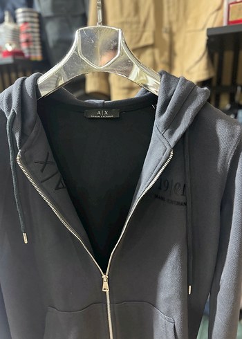 Armani Exchange A X Armani Jeans Siyah Kapusonlu Sweatshirt