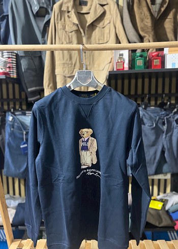 Polo Ralph Lauren Lacivert Polo Bearli Rahat Sweatshirt