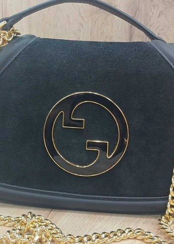 Gucci Siyah Hakik Deri Zincir Aski Canta