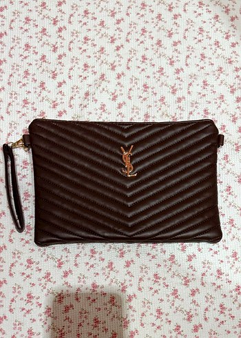 2K Ysl Kahverengi Kapitone Cuzdan