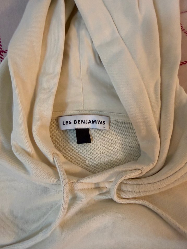 Les Benjamins Ekru Kapüşonlu Sweatshirt Orijinal — görsel 3/5