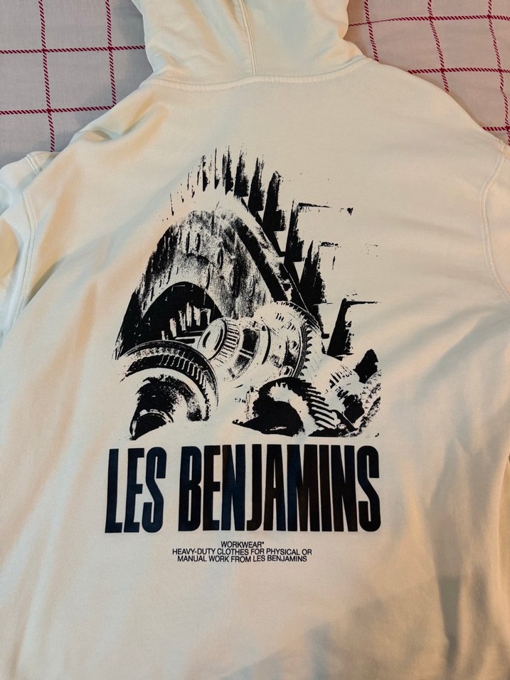 Les Benjamins Ekru Kapüşonlu Sweatshirt Orijinal — görsel 4/5