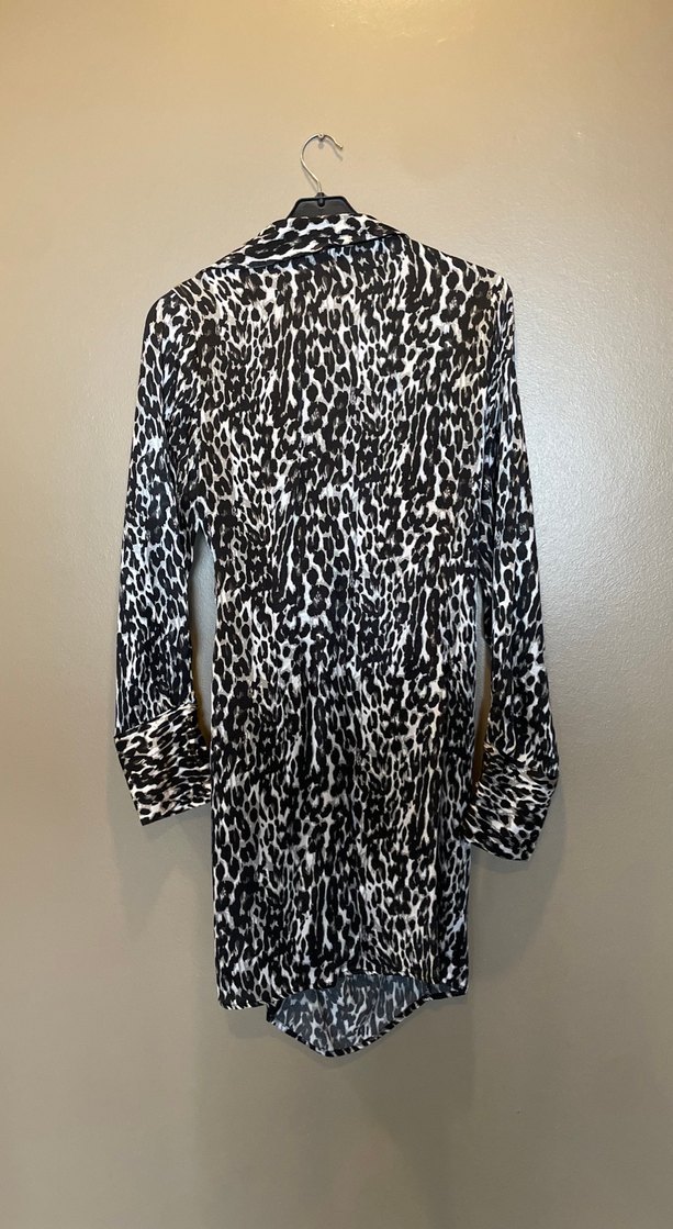 Leopar Desenli Bağlamalı Elbise — görsel 4/6