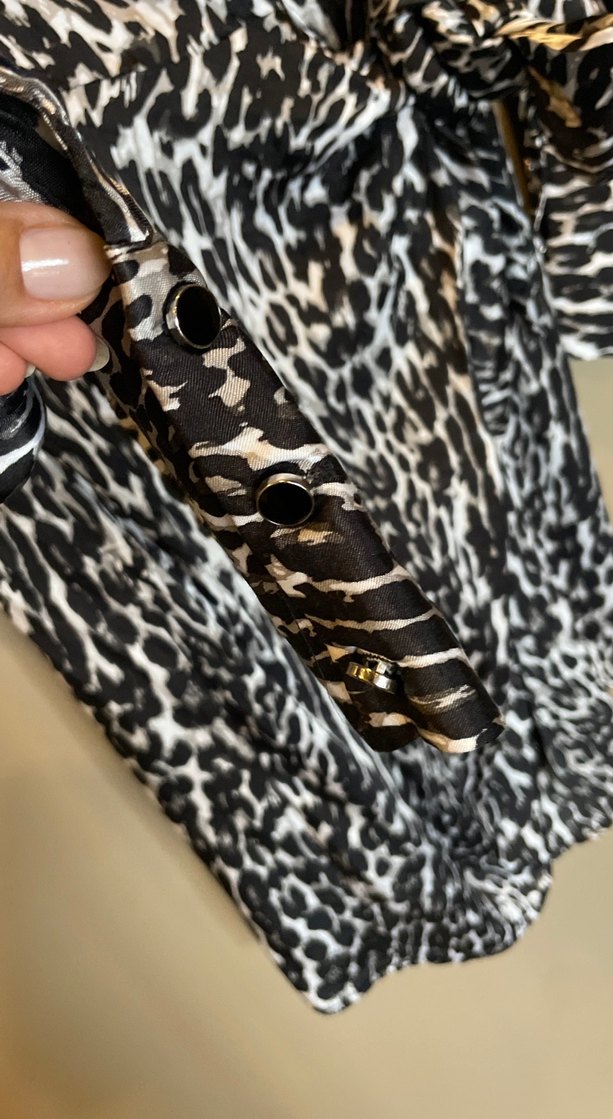 Leopar Desenli Bağlamalı Elbise — görsel 3/6