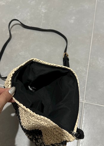 Beden siyah Renk Hasır bohem tarz çanta