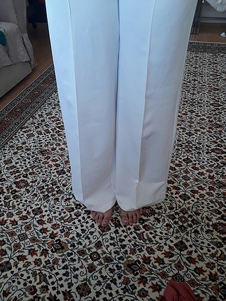 l Beden beyaz kumaş pantolon 