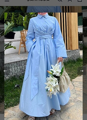 Bağlamalı elbise poplin
