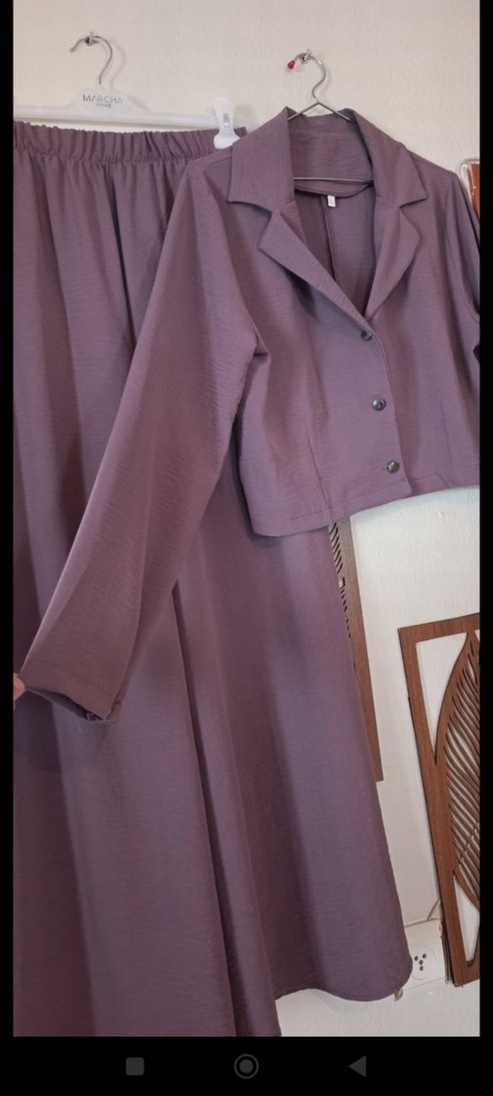 mor tesettür takım - Görsel 3