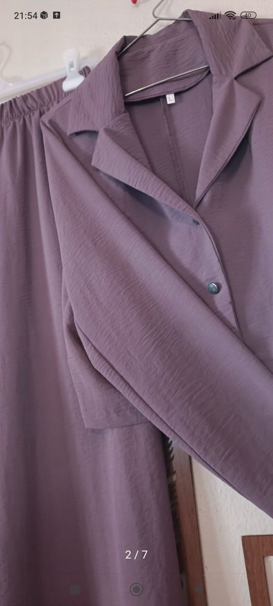 mor tesettür takım - Görsel 2