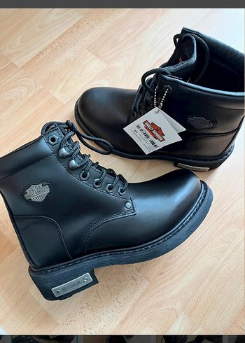 Harley Davidson Siyah Deri Bilek Botu