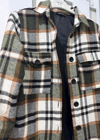 Ekose  Gömlek ceket - Görsel 2