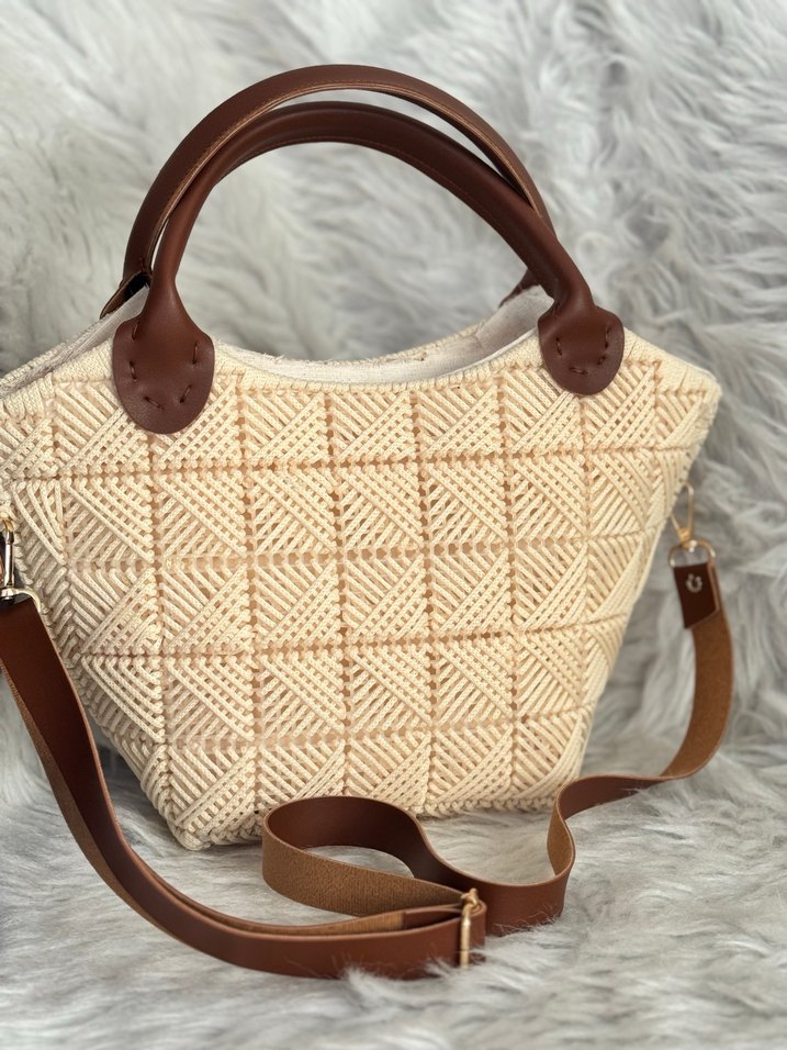 Örgü Bohem Kadın Çanta - Görsel 5