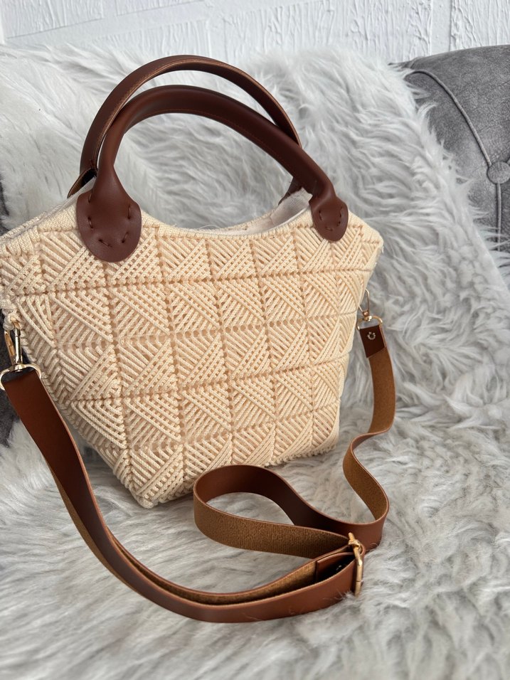 Örgü Bohem Kadın Çanta - Görsel 3
