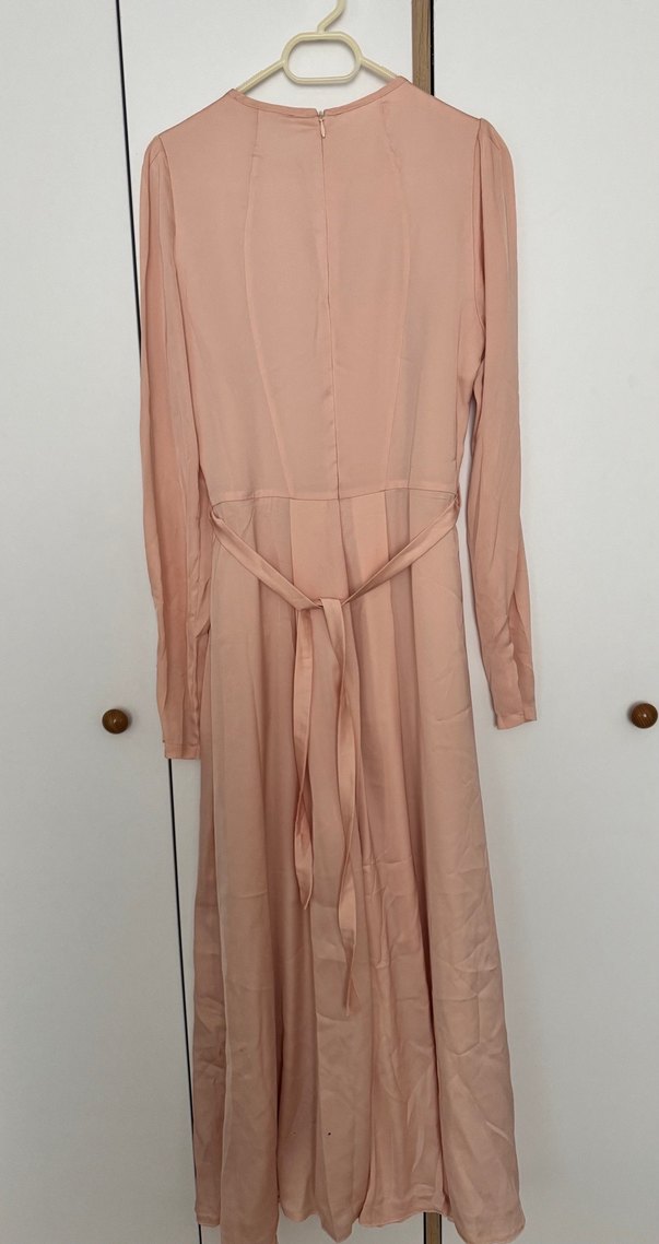 Dantel Detaylı Uzun Kadın Elbise - Görsel 5