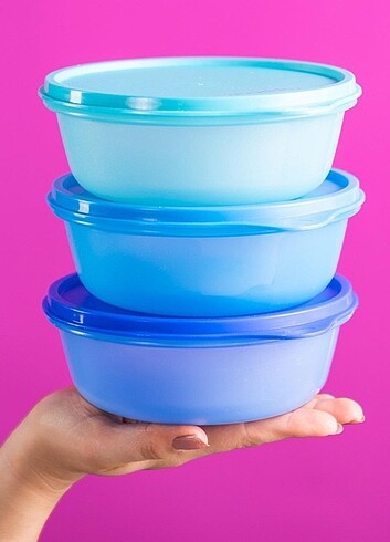 Tupperware sekerpare 3 lü 600 ml