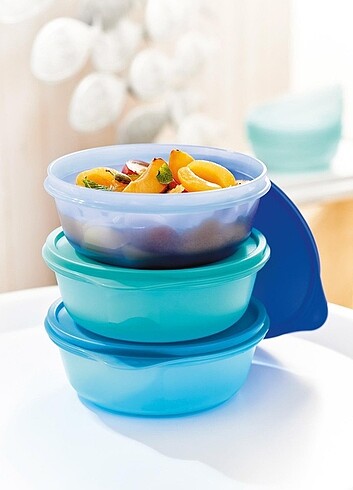  Beden Tupperware sekerpare 3 lü 600 ml