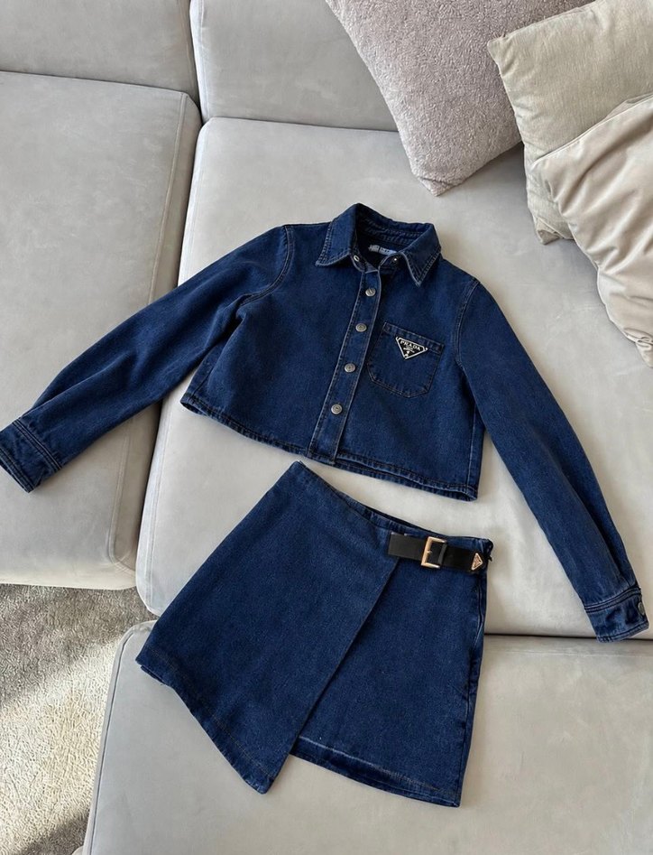 Prada Lacivert Denim İkili Takım — görsel 2/3