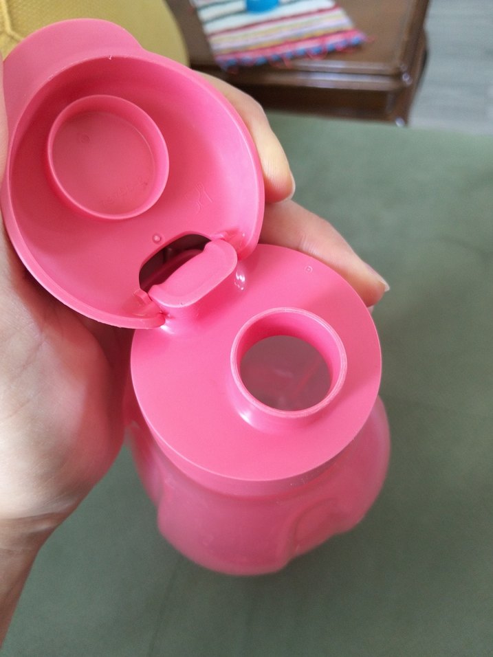 Pastel Pembe tupperware su şişesi - Görsel 3