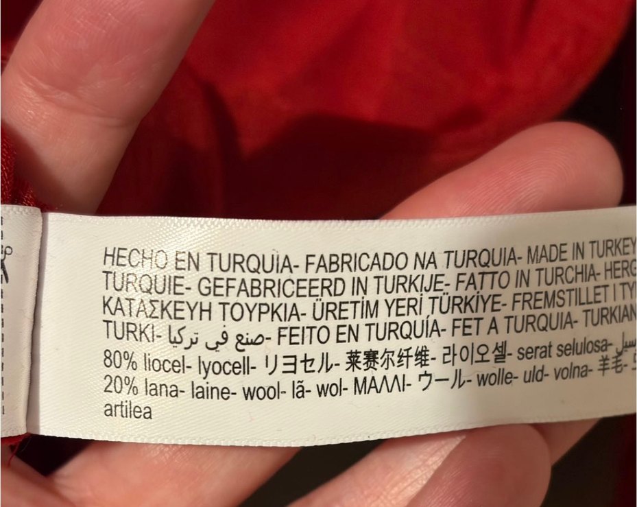 Massimo Dutti Kırmızı Uzun Kollu Rahat Gömlek — görsel 5/6