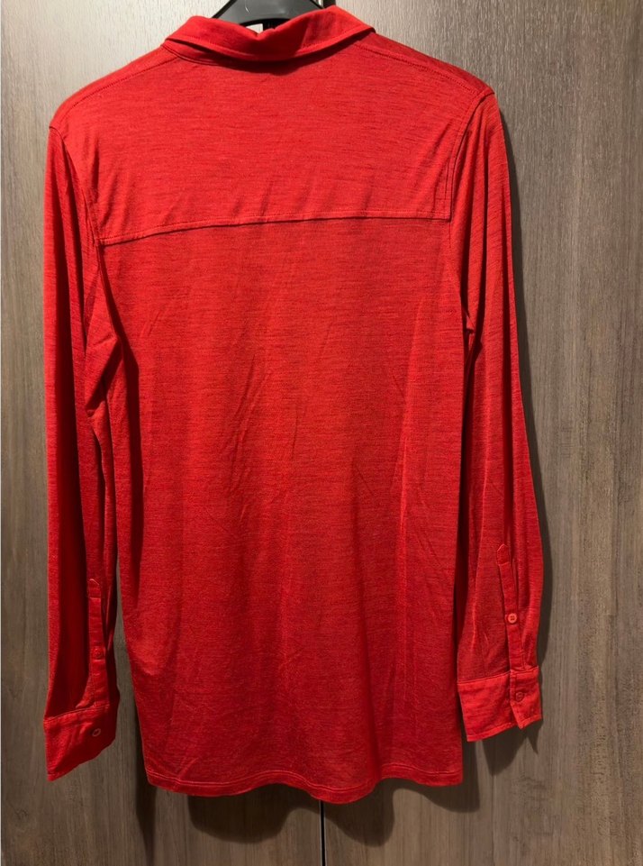 Massimo Dutti Kırmızı Uzun Kollu Rahat Gömlek — görsel 4/6