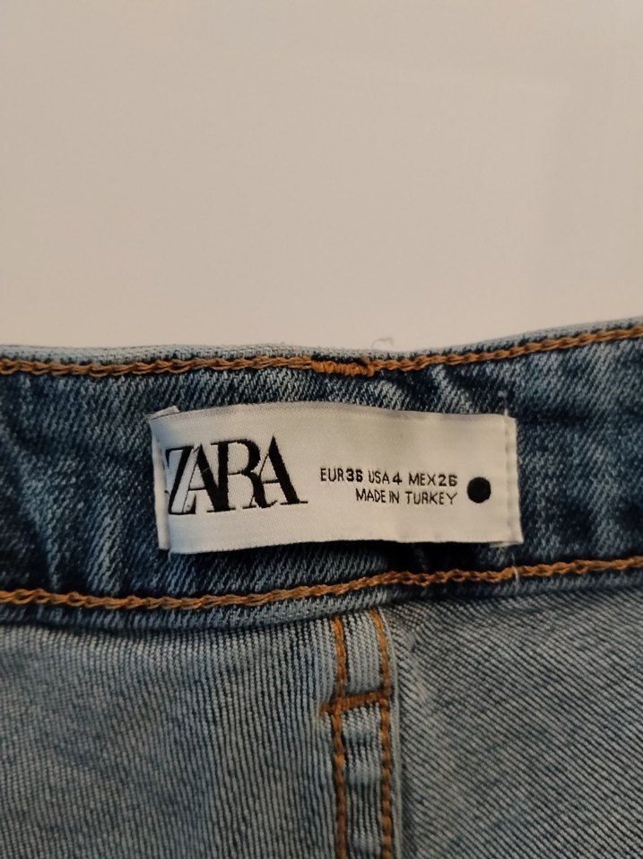 Yüksek Bel Açık Mavi Denim Jean — görsel 5/6