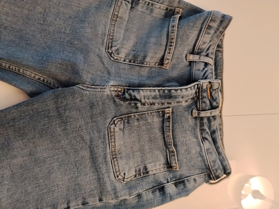 Yüksek Bel Açık Mavi Denim Jean — görsel 2/6