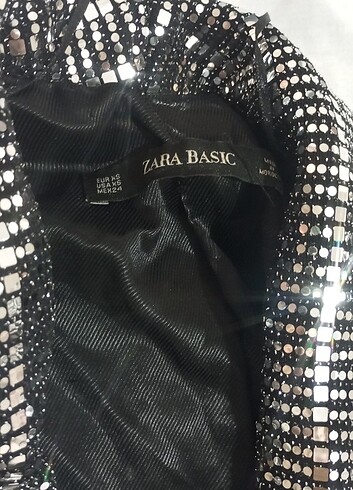 xs Beden Zara pullu payetli ceket elbise