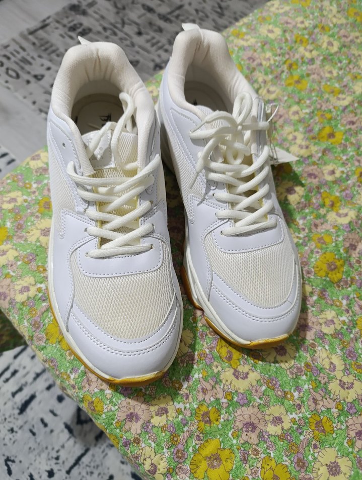 Beyaz snekar Spor Ayakkabı - Görsel 2