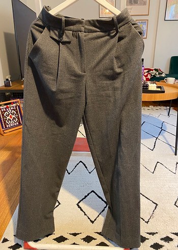Zara Gri Kumas Pantolon