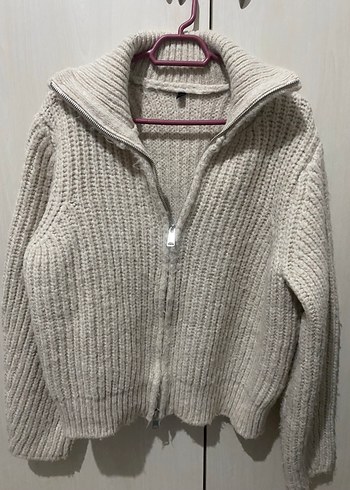 Trendyol & Milla Tas Rengi Kalin Triko Fermuarli Hirka