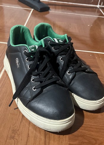 Lacoste Siyah Deri Sneaker